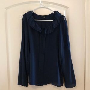 Saks  Fifth Avenue  long sleeve blouse .